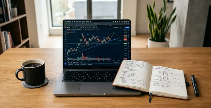 Ingin trading lebih konsisten? Simak contoh trading plan sederhana ini agar kamu bisa trading dengan terarah, disiplin, dan minim emosi.