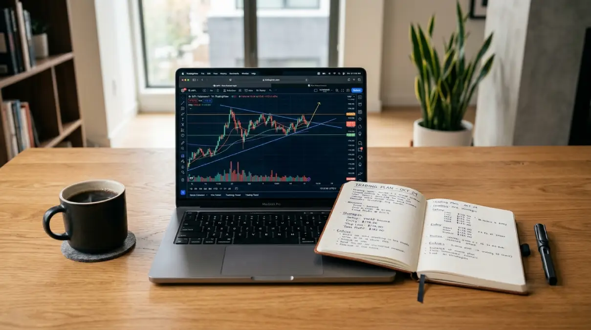 Ingin trading lebih konsisten? Simak contoh trading plan sederhana ini agar kamu bisa trading dengan terarah, disiplin, dan minim emosi.