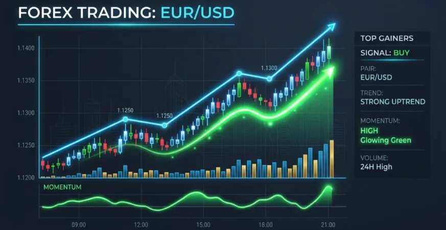 Pelajari apa itu momentum dalam forex untuk membaca tren pasar dengan akurat. Tingkatkan strategi trading kamu dan raih keuntungan lebih konsisten!