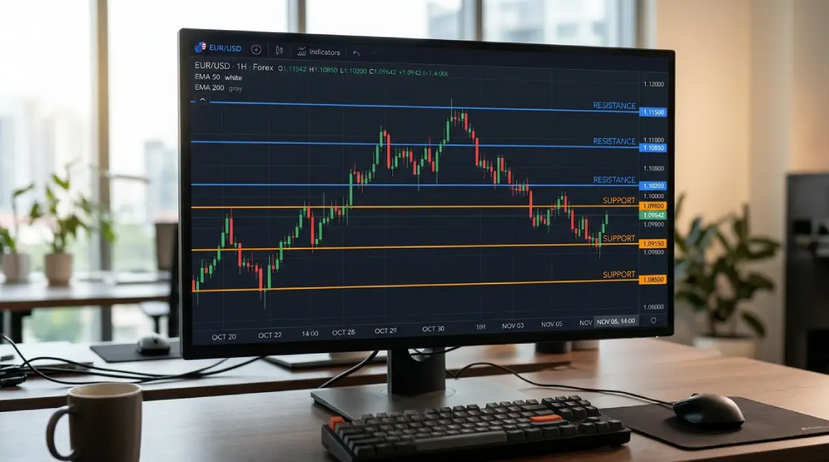 Pelajari cara melihat support dan resistance di MT4 dengan mudah untuk pemula. Tingkatkan kemampuan analisis teknis kamu sekarang juga!